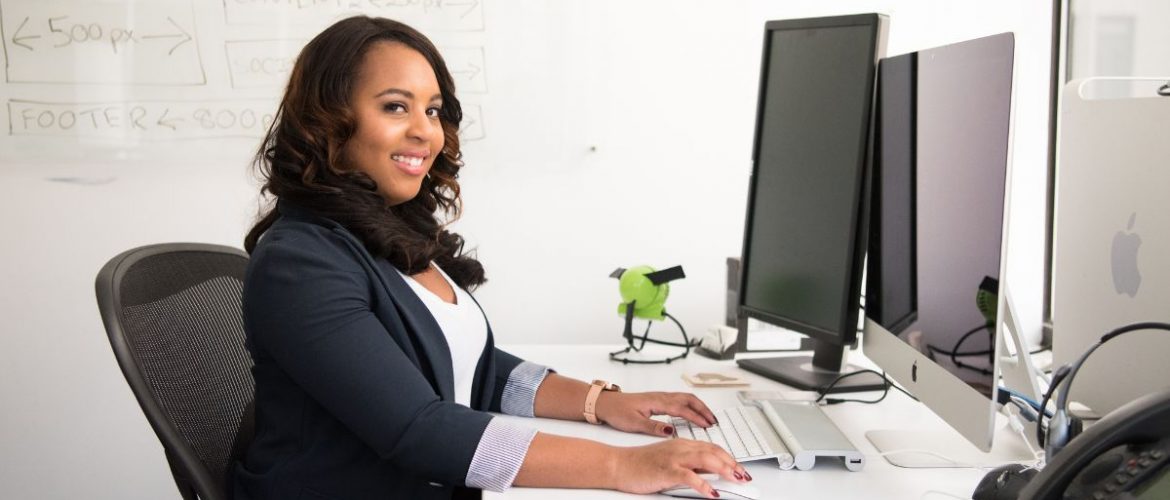 Receptionist working virtually